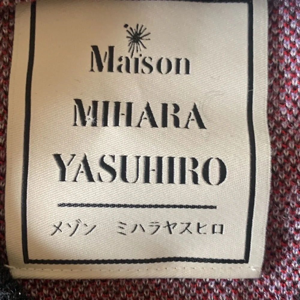 NWT maison mihara Yasuhiro “laundry tag” sweater - Picture 8 of 12